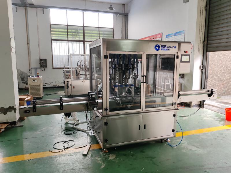 CE Certification Fully automatic four head follow filling machine Manufacturer, Factory