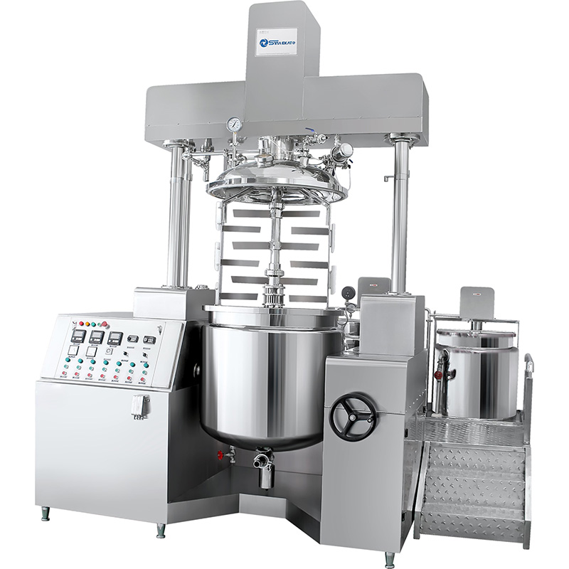 High-Quality Electric Button Control Homogenizer Vacuum Emulsifying Mixer Cosmetic Making Machine for Cream Lotion Skincare (Top & Bottom Homogenizer Optional)  Manufacturer, Suppliers