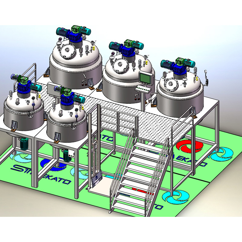 Custom Fixed Type Vacuum Emulsifying Mixer Face Body Cream Lotion Liquid Washing Homogenizing Machine Manufacturer, Factories