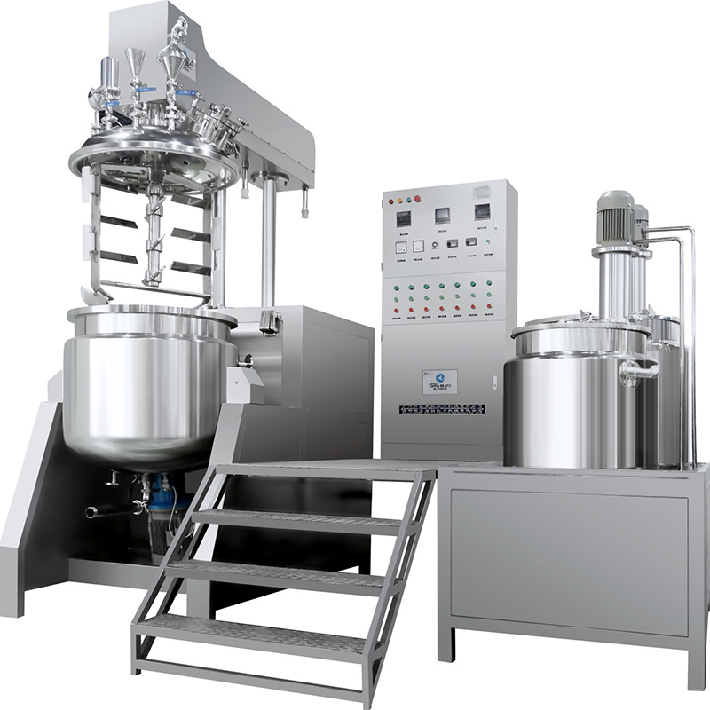 High-Quality Electric Button Control Homogenizer Vacuum Emulsifying Mixer Cosmetic Making Machine for Cream Lotion Skincare (Top & Bottom Homogenizer Optional)  Manufacturer, Suppliers