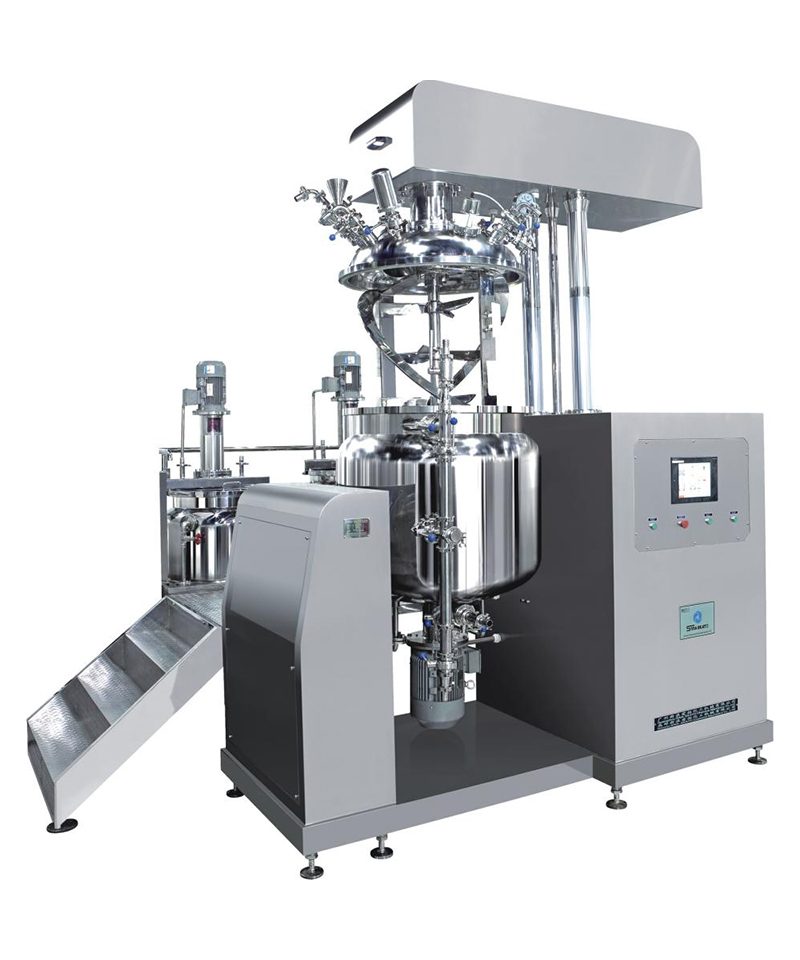 Cream Lotion Vacuum Emulsifying Mixer machine