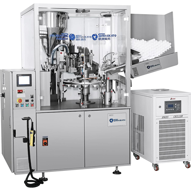 Tube sealing machine detail