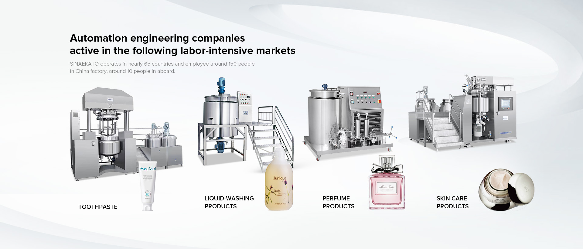 SINAEKATO factory production process and quality control testing