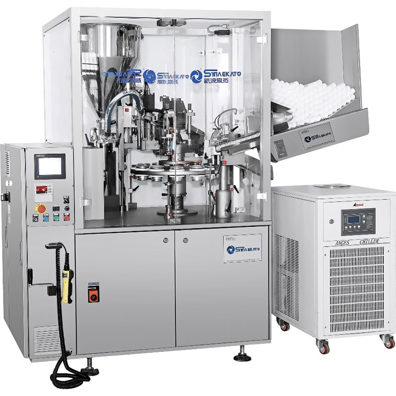 High-Quality ST-60 60Pcs/Min France Model Fully Automatic Cream Lotion Toothpaste Hair-dye Gel Tube Filling and Sealing Machine (Works for Plastic & Laminated & Aluminum Tube)  Supplier, Factory