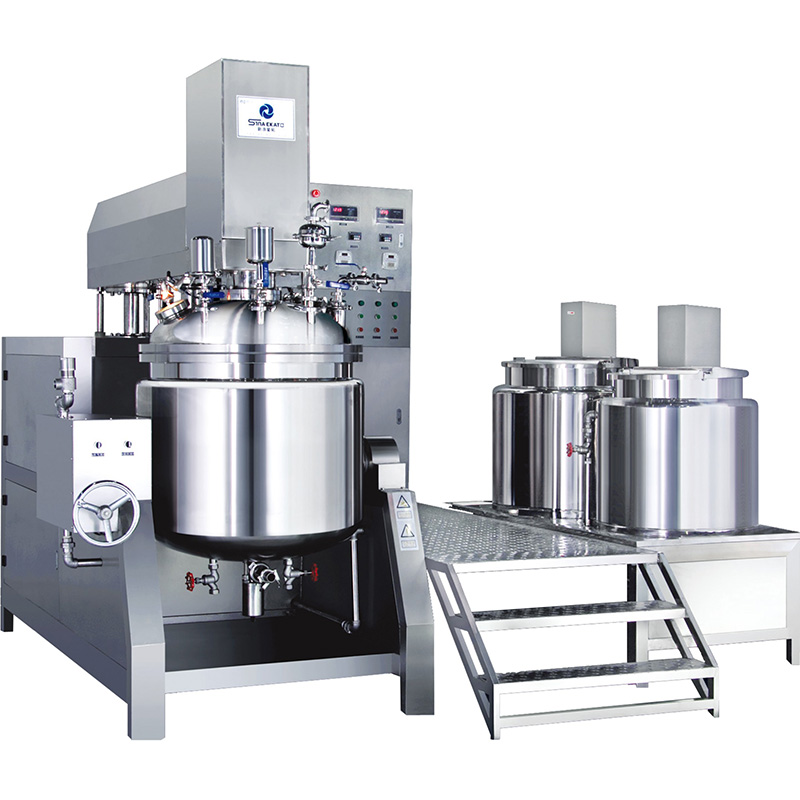 CE Certification Electric Button Control Homogenizer Vacuum Emulsifying Mixer Cosmetic Making Machine for Cream Lotion Skincare (Top & Bottom Homogenizer Optional)  Manufacturers, Factory
