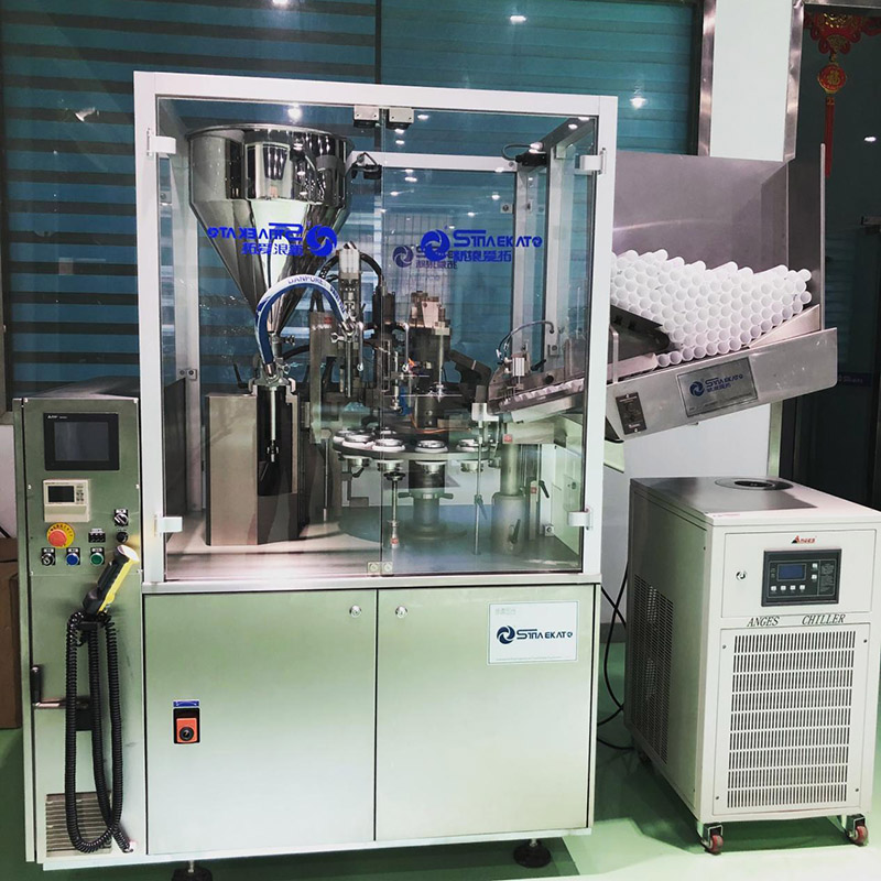 High-Quality ST-60 60Pcs/Min France Model Fully Automatic Cream Lotion Toothpaste Hair-dye Gel Tube Filling and Sealing Machine (Works for Plastic & Laminated & Aluminum Tube)  Supplier, Factory