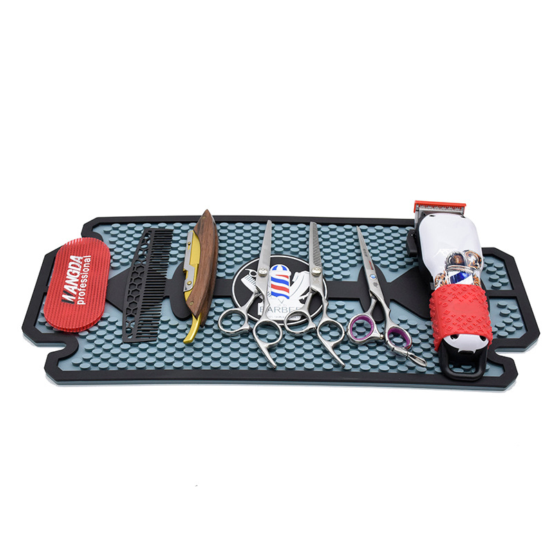 Hairdressing Tool Pad Non-Slip Station Mat Clippers Scissors Storage Pad