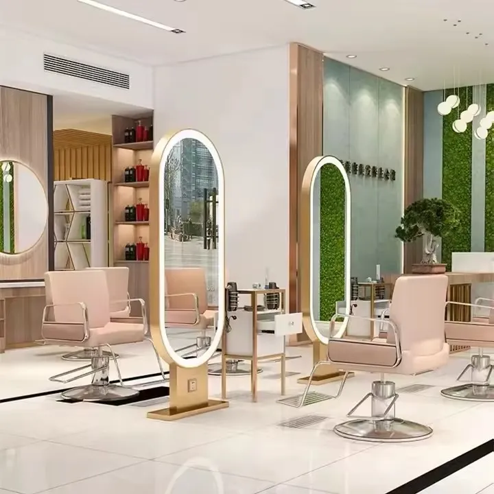 Double-Sided Gold Hairdressing Station