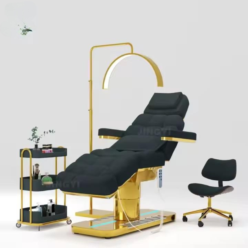Beauty Salon Electrical Medical Treatment Bed Lash Chair Reclining Esthetician Bed Salon Furniture Set for Sale
