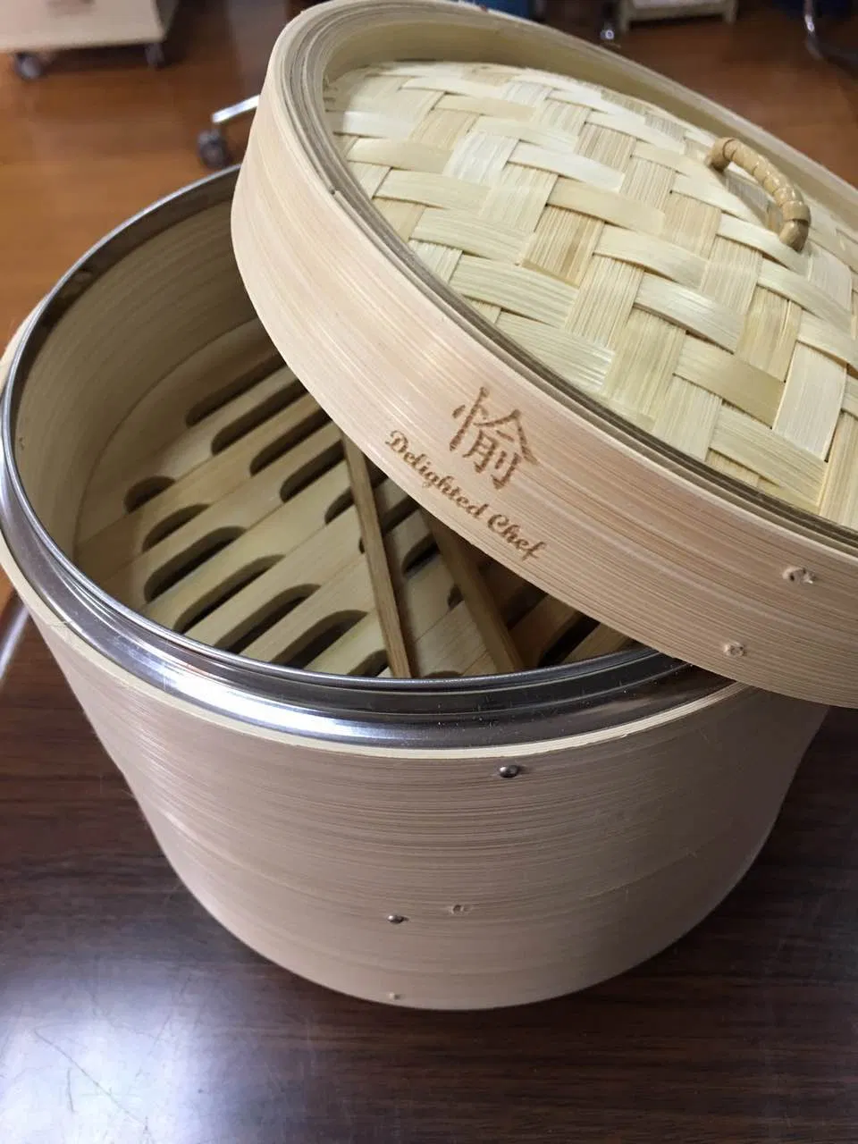 Hot Sale Round Bamboo Steamer Natural Color From China