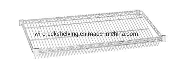 Simply Slanted Shelves Offer Added Visibility with 4-Tier Chrome