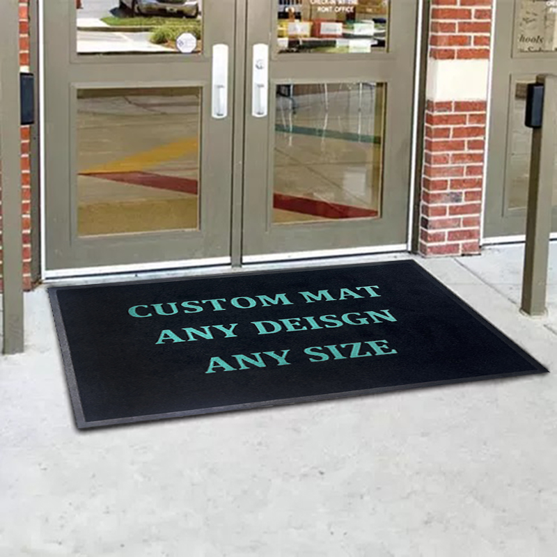 Custom Salon Logo Floor Mat Piano Chair Mat Geometrical Rug Carpet Highchair Floor Gaming Chair Mat