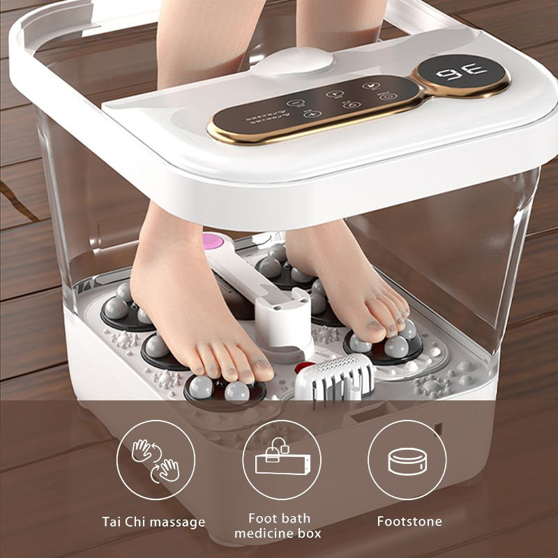 Smart Folding Foot Bath Portable Home Electric Massager with Constant Temperature Heating