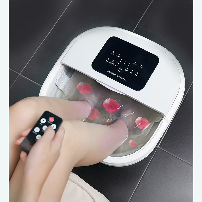 Ningdecrius Hot Selling Electric Portable Foldable Soaking Bucket Basin Bowl Collapsible Pedicure Foot Massager SPA Bath