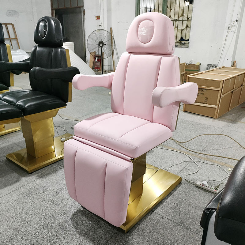2023 Luxury Pink Gold Esthetician Table Electric Beauty Salon Thermal Massage Tables 8 Beds