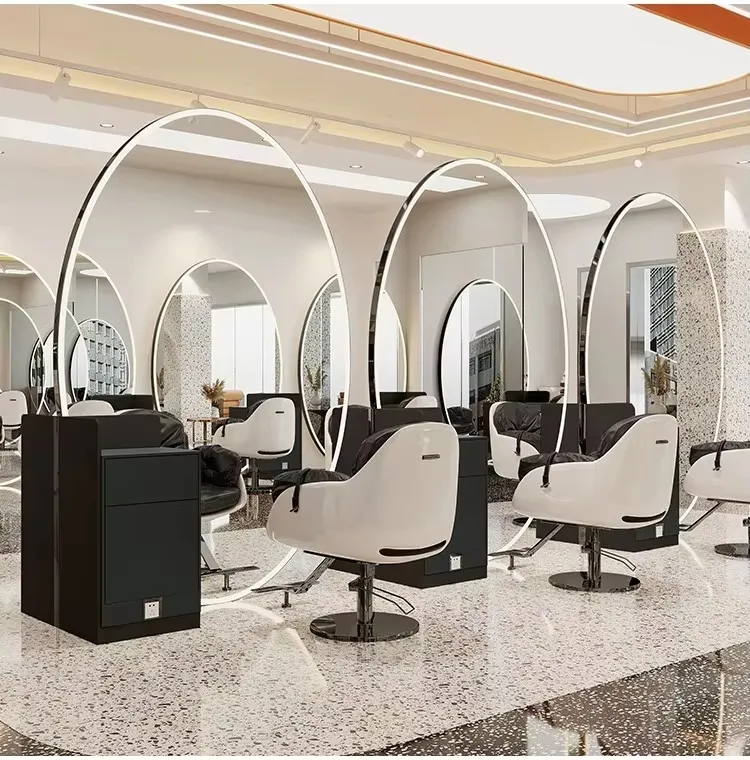 Modern Hairdressing Mirror Station 2