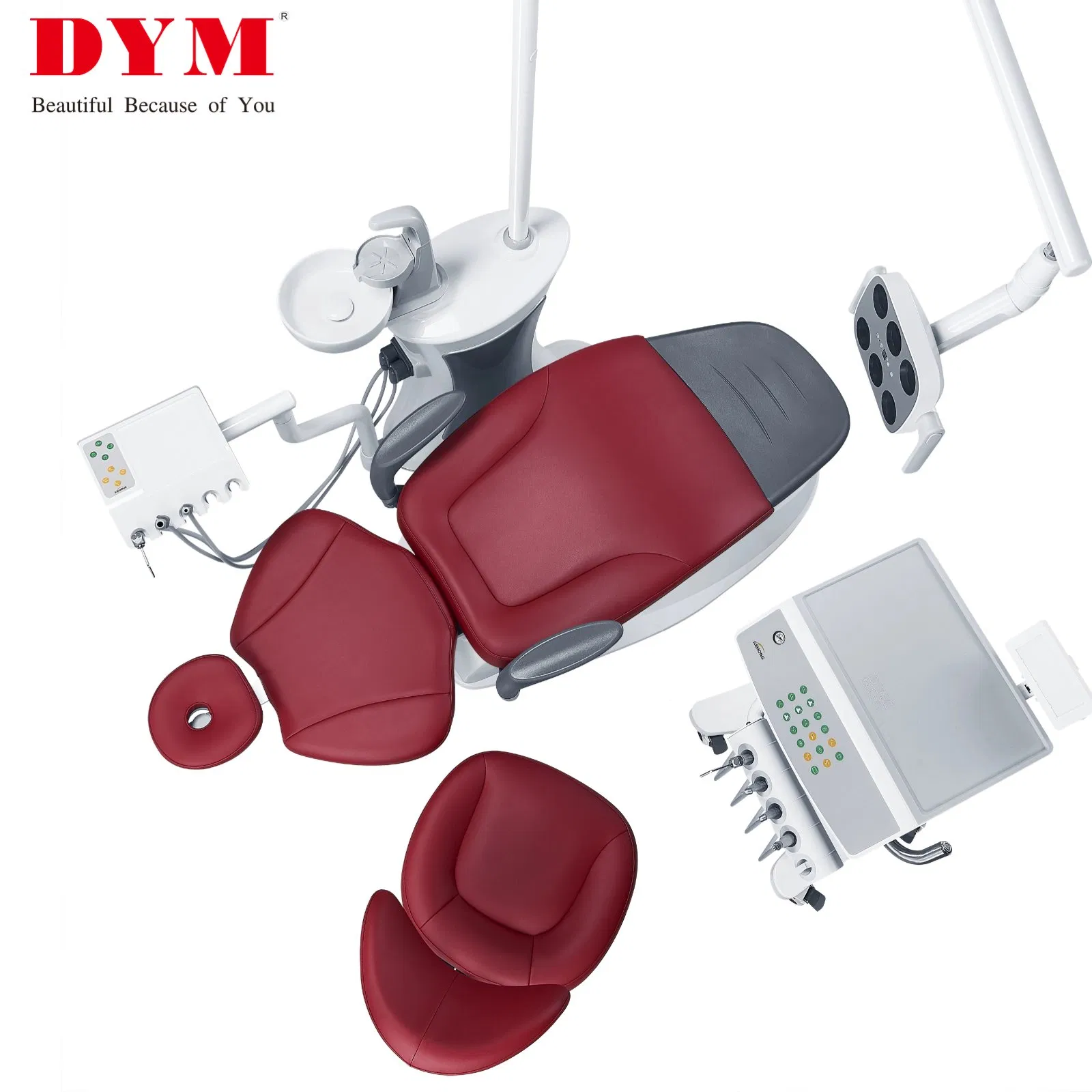 Elevating Dental Treatment Chair with Multi-Angle Rotating Backrest