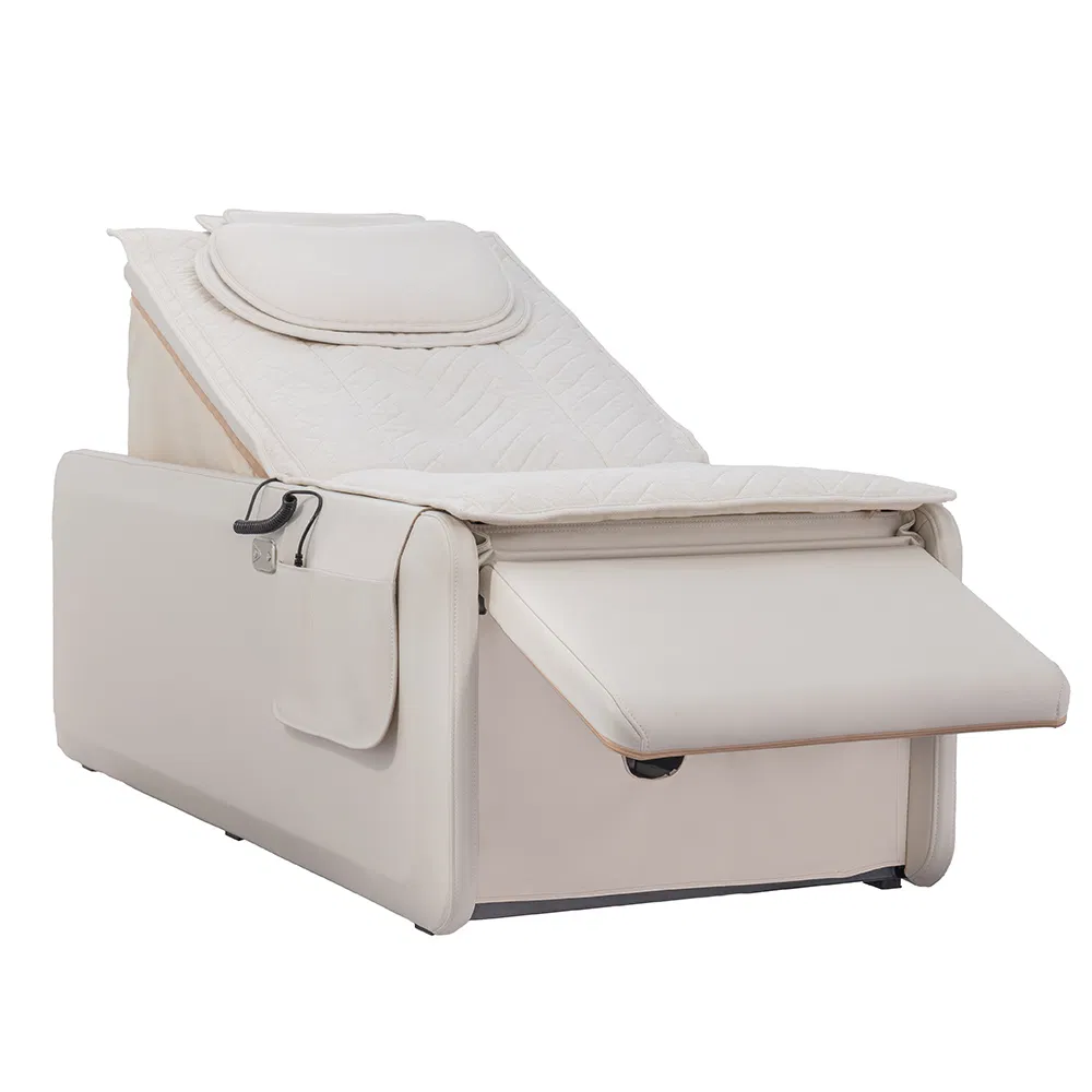 Beauty Facial 3D Airbags Adjustable Backrest Leg-Rest Thermal Massage Therapy Bed