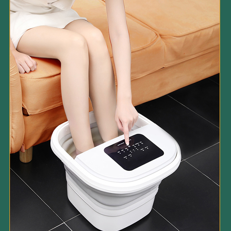 Ningdecrius Hot Selling Electric Portable Foldable Soaking Bucket Basin Bowl Collapsible Pedicure Foot Massager SPA Bath