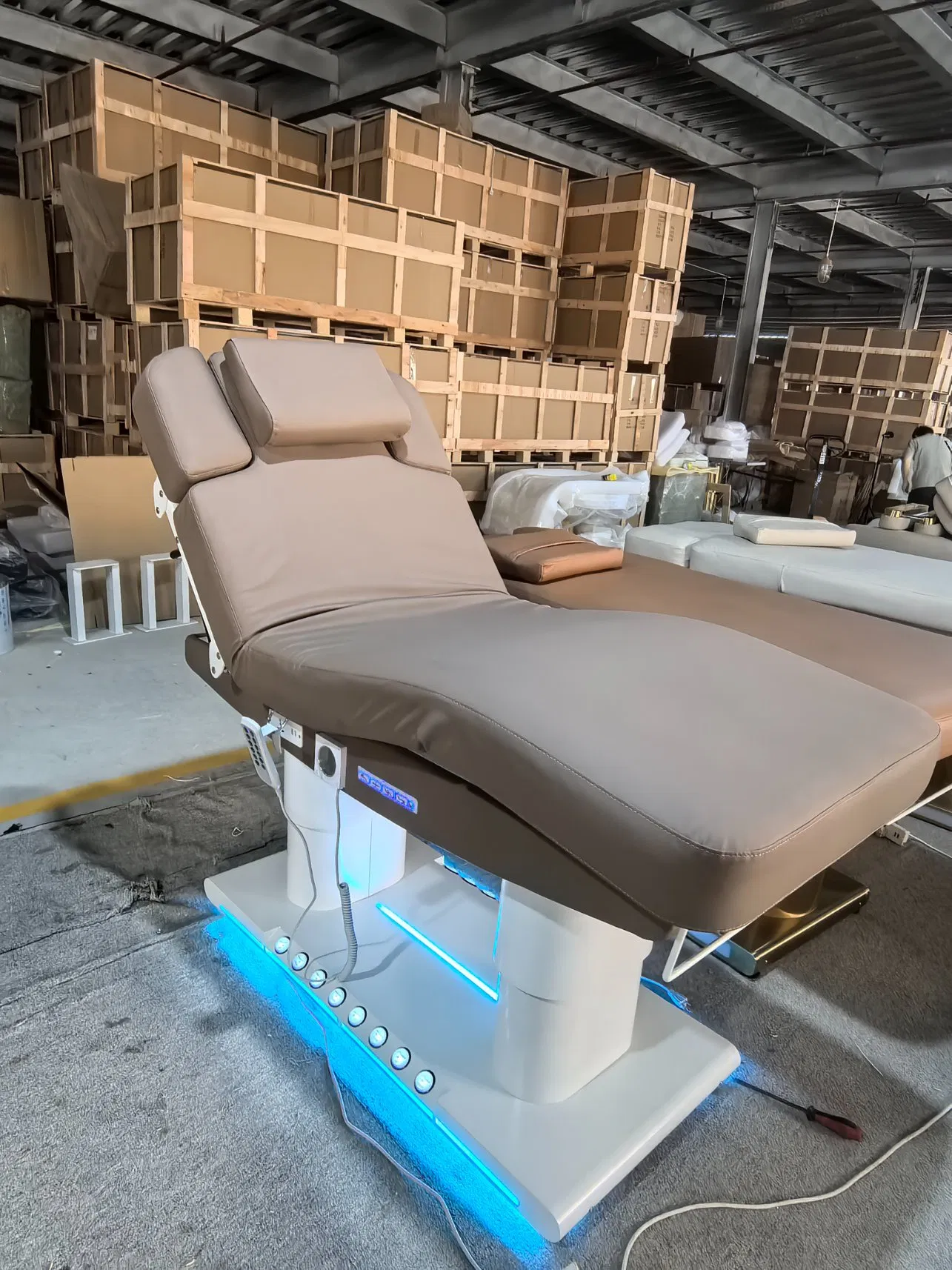 Esthetician 4 Motor Massage Table Salon SPA Facial Electric Beauty Beds Curve Lash Bed