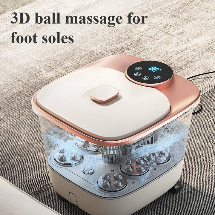 Relaxing Bath Massager Heat Roller Foot Massager and Washing Basin