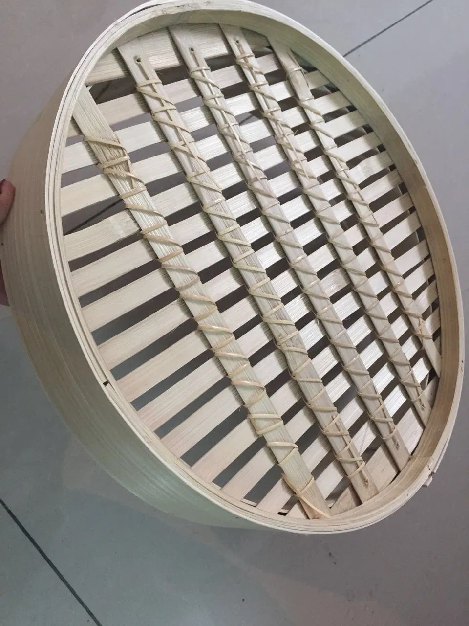 Hot Sale Round Bamboo Steamer Natural Color From China