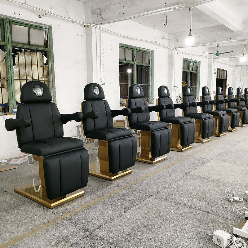 2023 Luxury Pink Gold Esthetician Table Electric Beauty Salon Thermal Massage Tables 8 Beds