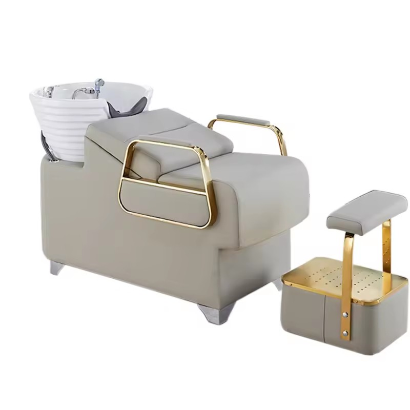 Salon Shop Equipment Hair Styling Mirror Station Shampoo Bed Barber Hairdressing Chairs Beauty Salon Furniture Set Bedroom