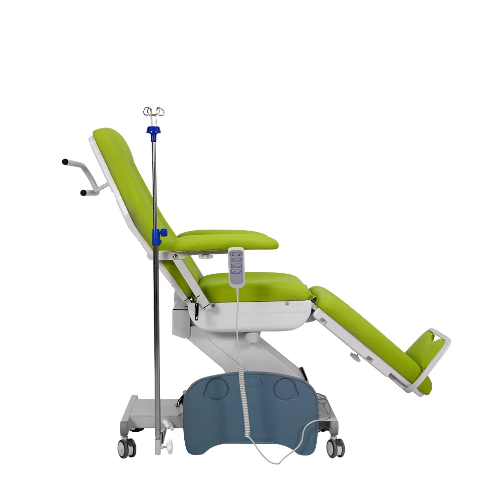 Advanced Electric Infusion Chair with Adjustable Backrest for Hospital Clinic Dialysis Treatment and Comfortable Patient Care