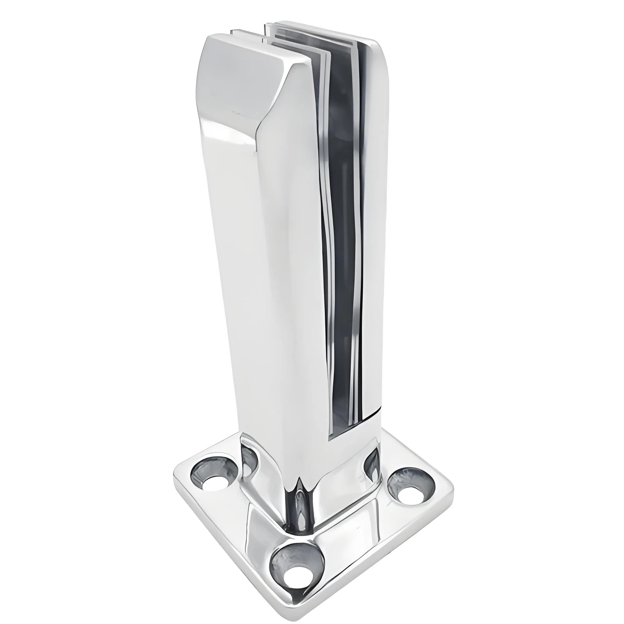 Glass Spigot Surface Mounted Spigot Glass Clamp Glass Clip 2205 Stainless Steel Square Adjustable Base Plated Spigot