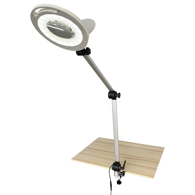 Magnifier Lamp Ks-1088 Table Clamp Life Span 50000 Hours Minston