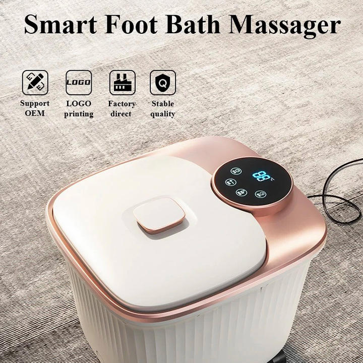 Relaxing Bath Massager Heat Roller Foot Massager and Washing Basin
