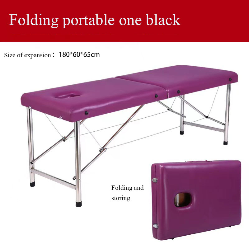 Custom Beauty Massage Bed Portable Folding Stainless Steel Massage Table