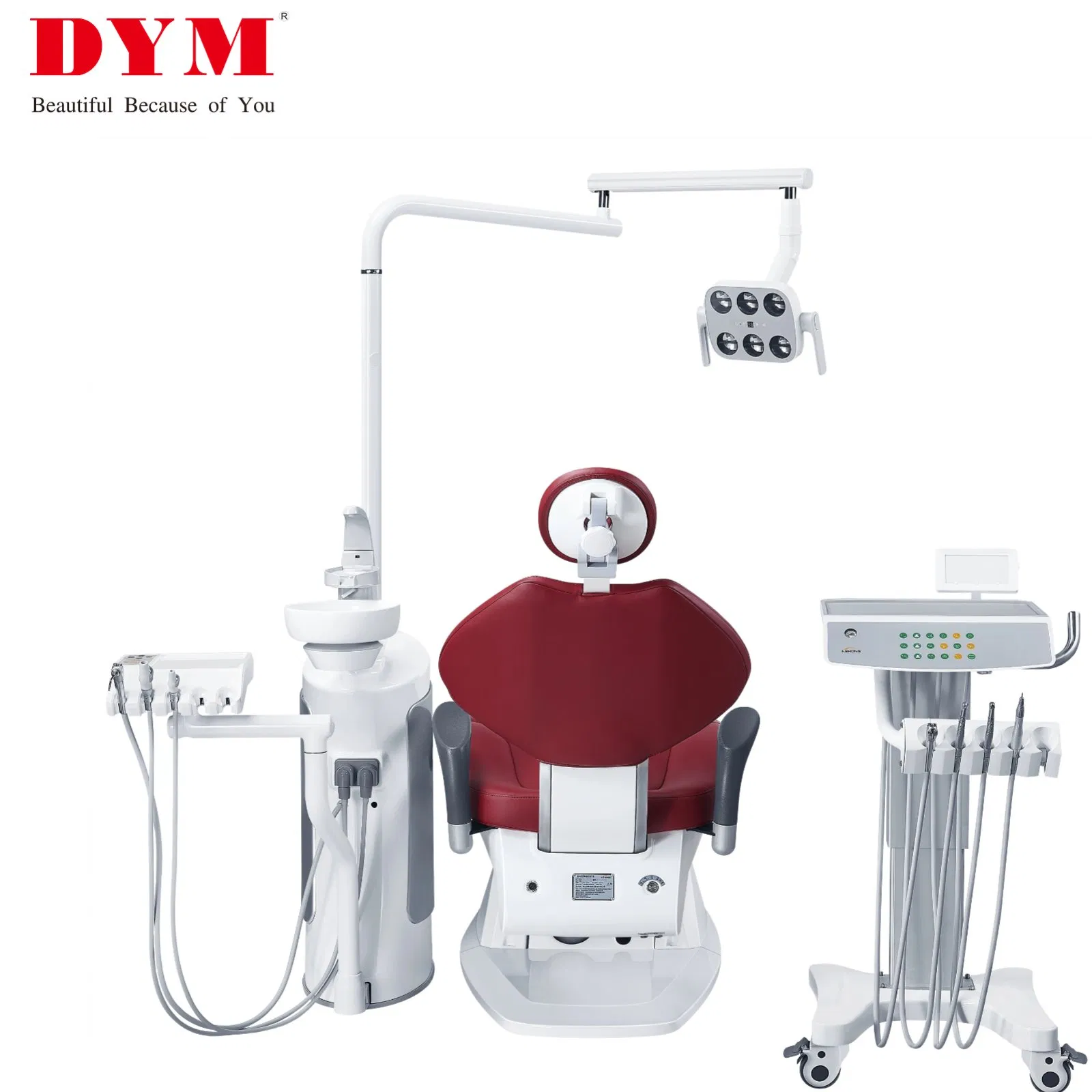 Elevating Dental Treatment Chair with Multi-Angle Rotating Backrest