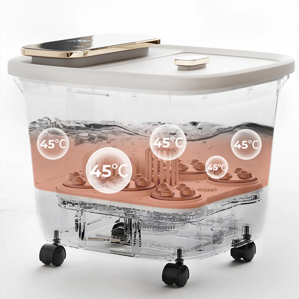 2026 Hot Sale Bath Massager Ionic Acrylic Foot Massager Detox Machine Constant Heating 35-48°C with Touch Display Luxury