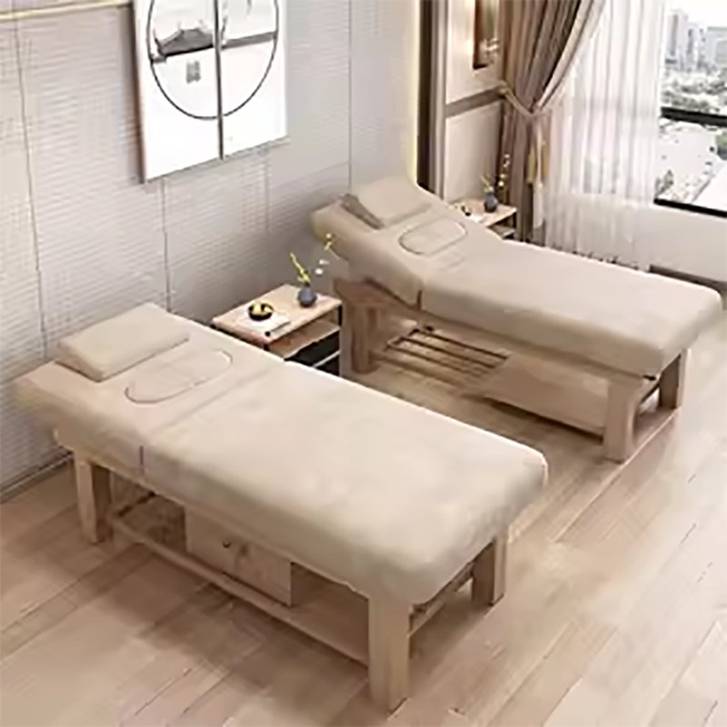 Medical Health Furniture Factory Design Portable Beauty Salon Wooden Folding Massage Acupuncture Bed Chiropractic Table