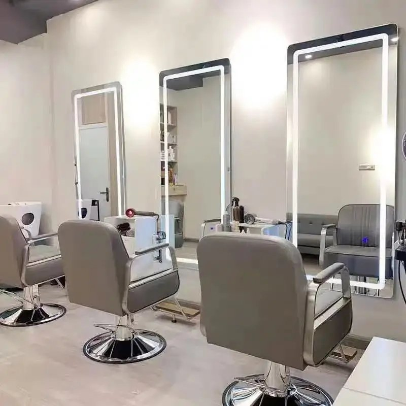 Barber Shop Beauty Salon Mirror LED Hair Cutting Mirror