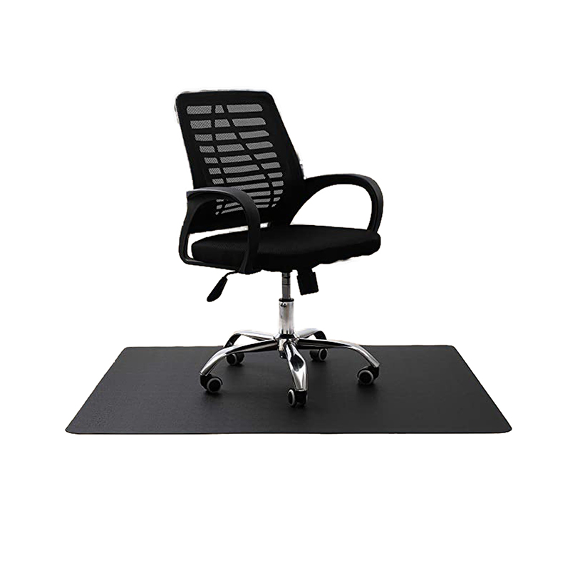 OEM Eco-Friendly Non-Slip Durable Custom Design Black Office Chair Mat