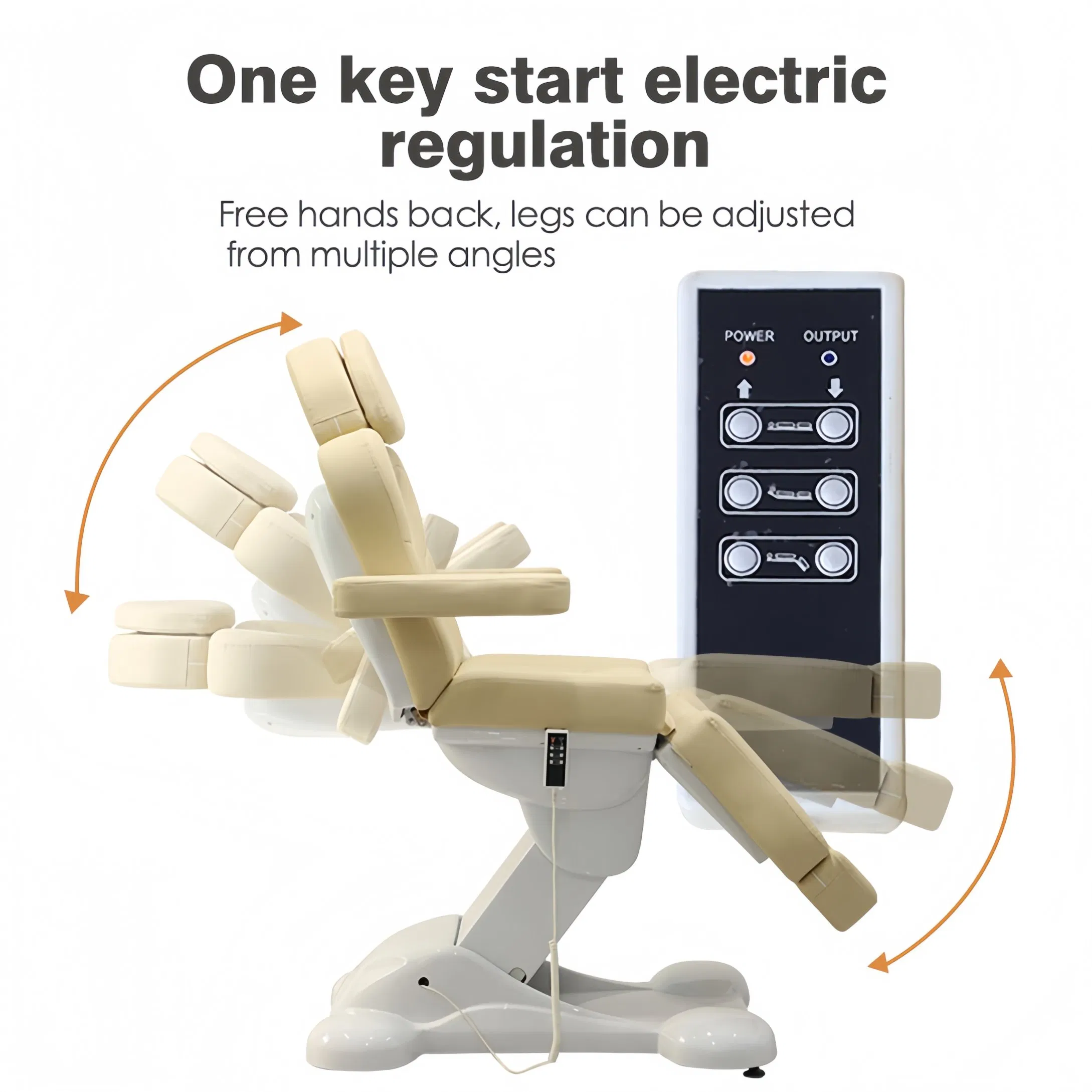 Modern Electric 3 Motors Esthetician Facial Massage Table Lash SPA Medical Bed for Beauty Salon