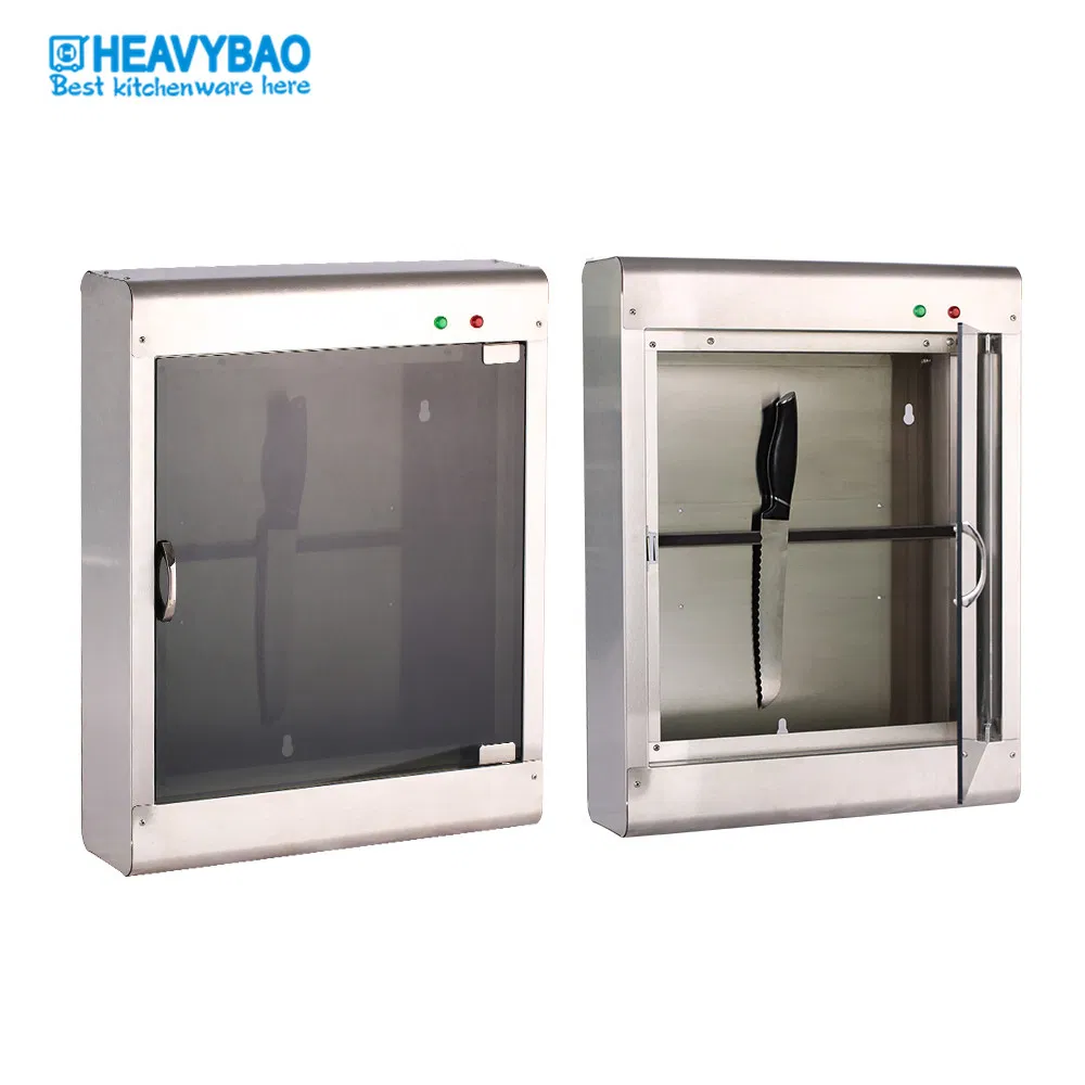 Heavybao UV Disinfection Storage Box UV Sterilizer Container Portable Sterilizer Cabinet for Knife and Fork