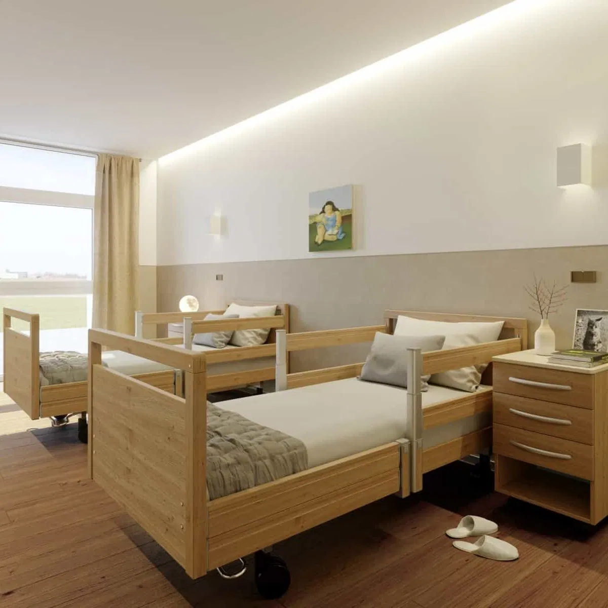 Healthcare Medical Supply Manual Hospital Bed Sanatorium Home Care Hospital Furniture