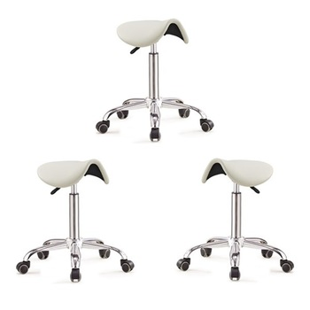 Beauty Salon Master Cutting Styling Saddle Stool Ergonomic