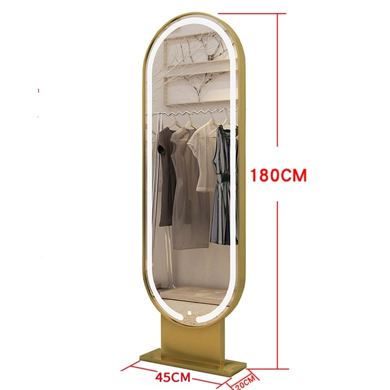 Professional Double-Sided Gold Hairdressing Styling Barber Salon Hair Mirror Station Modern Design for Mall Workshop Application