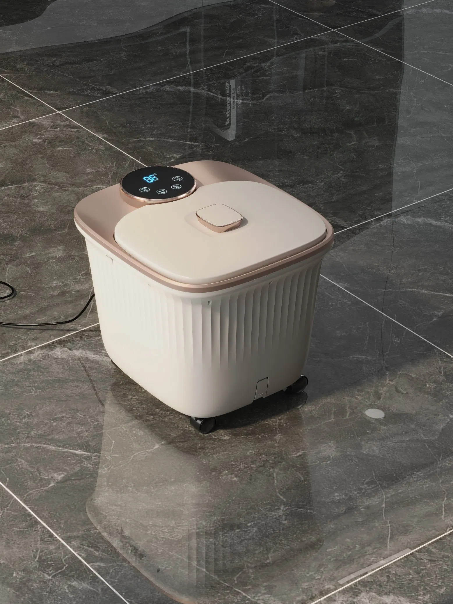 Ningdecrius New Design Foot Soak Tub Washing Machine Basin Electric Heated Footbath Shiatsu Foot Bath SPA Massager