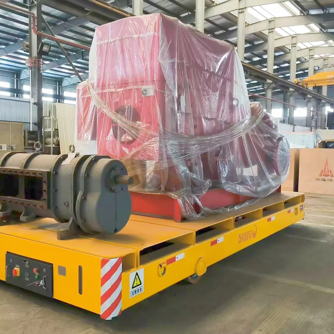 Material Handing Equipment 10 Ton -100 Ton Heavy Duty Trackless Type Transfer Cart for Industrial Applications