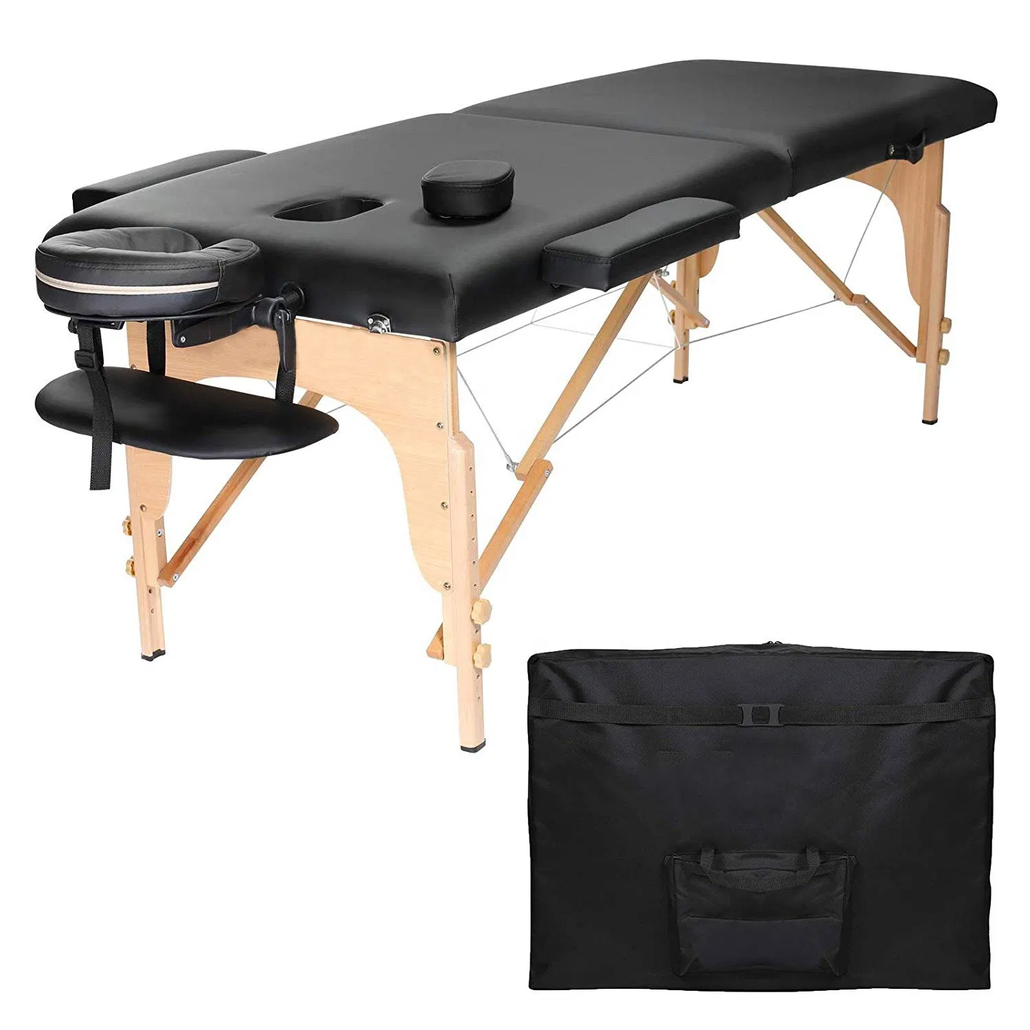 SPA Bed Furniture Portable Folding Steel Massage Table Face Cradle Massage Table Folding Massage Table Headrest