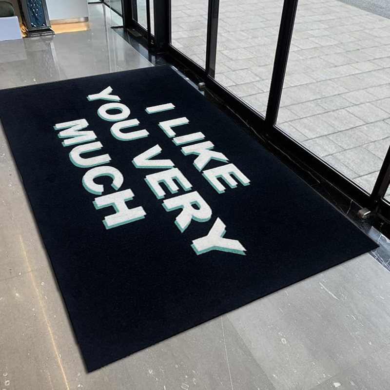 Durable Plain Door Mat Salon Entrance Rubber Base Mat with Logo