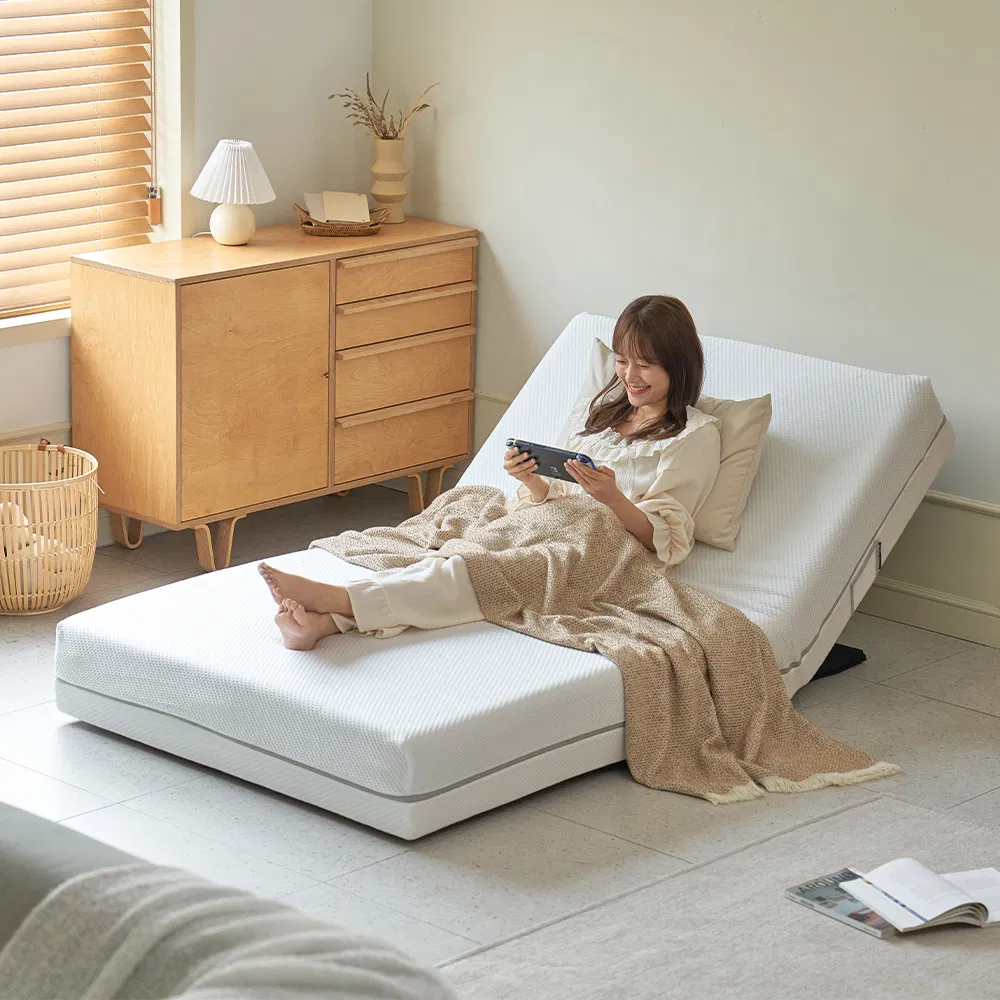 Tecforcare Electric Floor Bed Frame Smart Okin Motor Adjustable Bed Frame Costume Smart Esthetician Bed