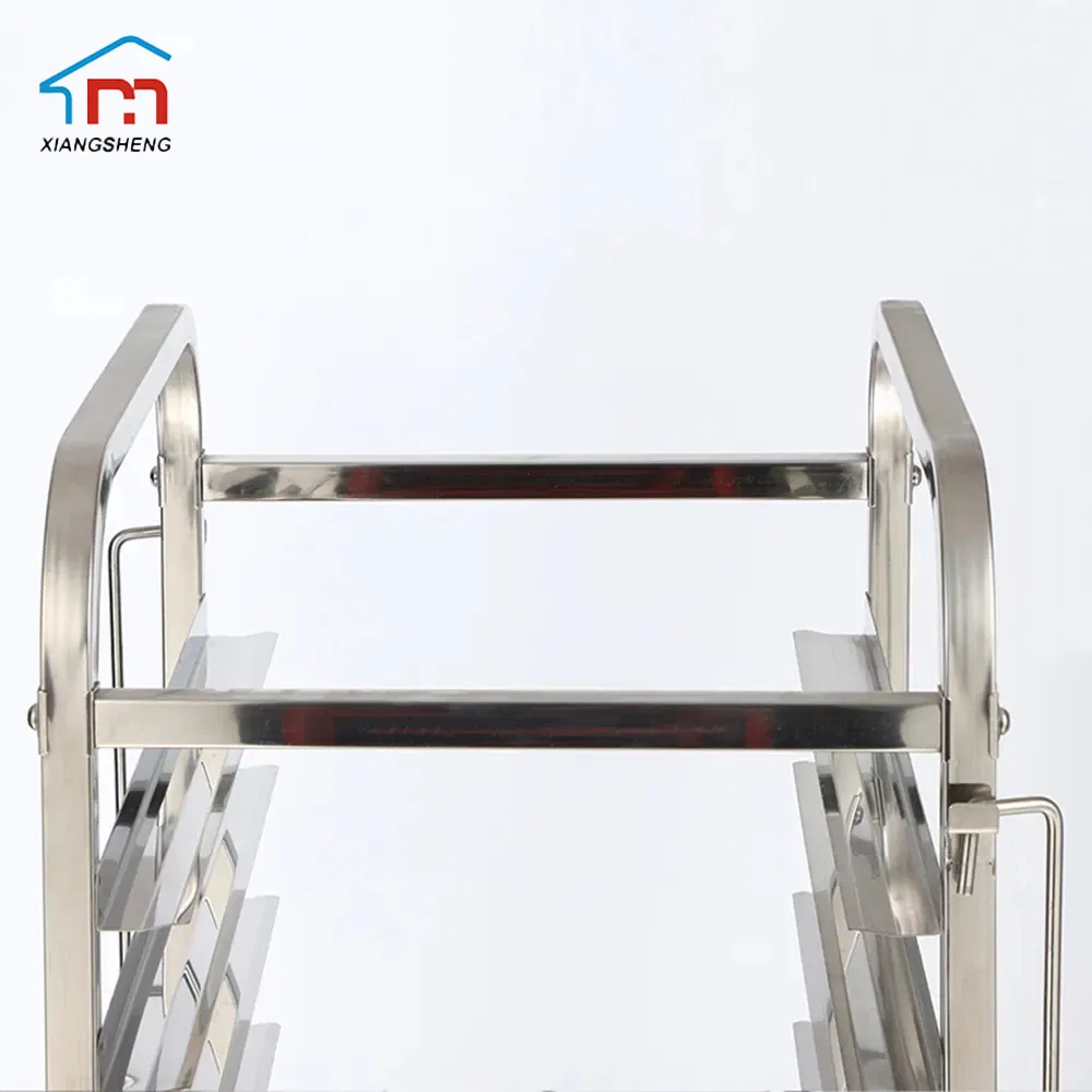 Xiangsheng Commercial Stainless Steel Bakery Equipment 10 Tiers Bread Serving Cart