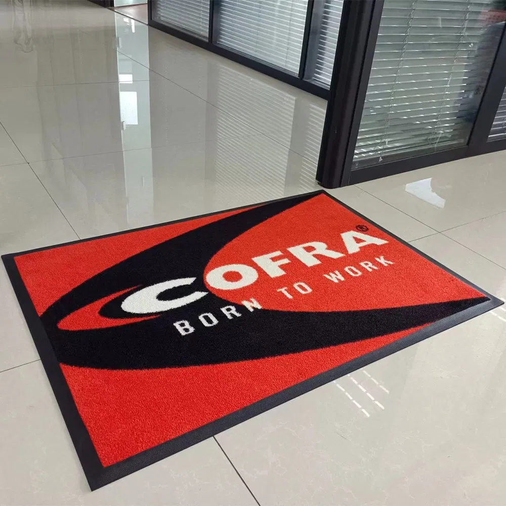 Hot Selling Nitril Rubber Bottom Printed Dust Control Carpet Mat